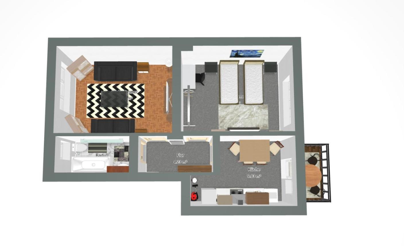 Gockel Homes 1 - Zentral Mit Balkon & Netflix 에센 외부 사진